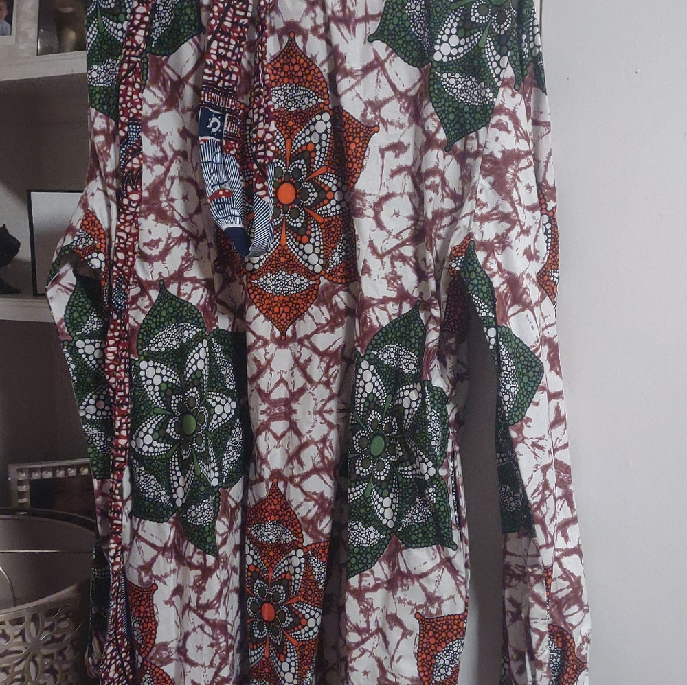 African print dress